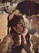 Edgar Degas In den Tuilerien: Frau mit Sonnenschirm USA oil painting artist